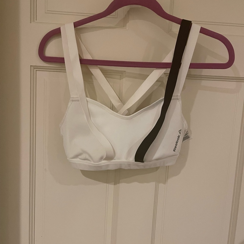 Reebok Crossfit Sports Bra High Impact Bra Size Small Front Crossover Strap